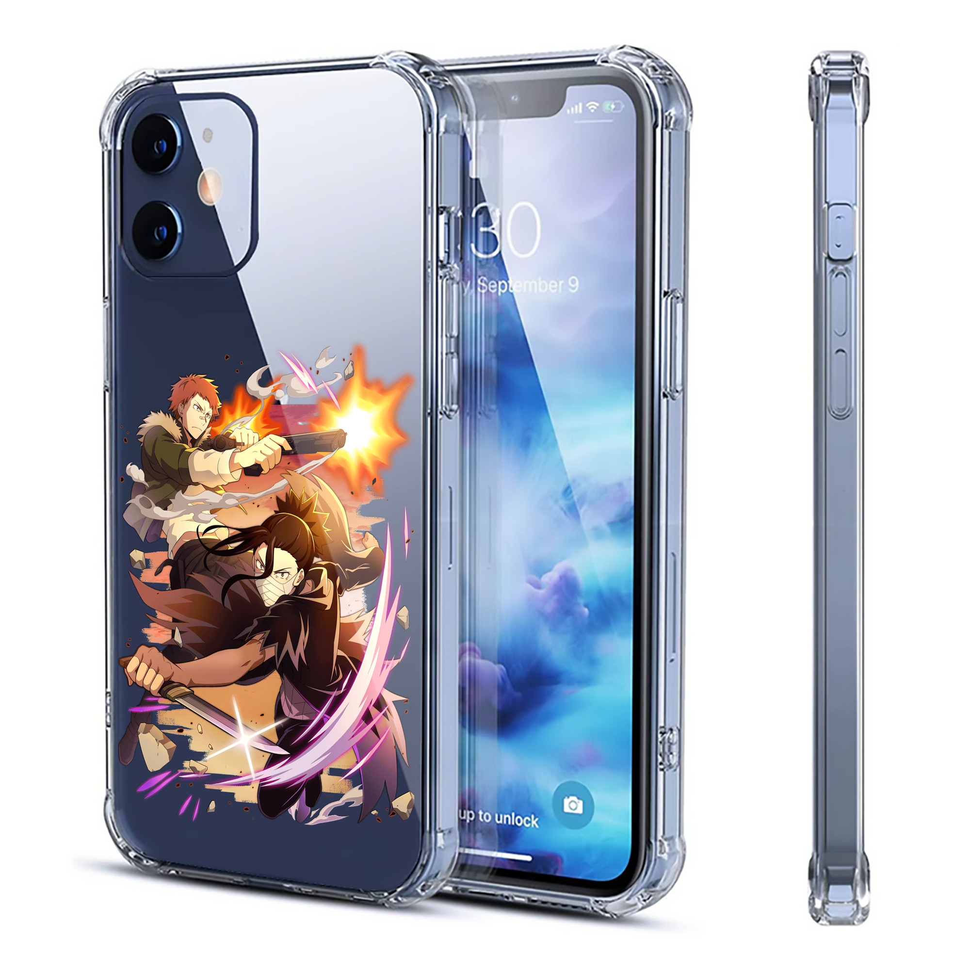 （画像用） 文豪ストレイドッグス Bungo Stray Dogs 【iPhone 12シリーズ対応】透明スマホケース（クリアソフトケース）